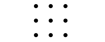 Connect the 9 dots using four straight lines without lifting the pencil from the paper. Think Outside The Box The English Farm