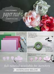 Start with the outer most end of the spiral. Diy Long Stemmed Paper Rose