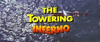Cables are attached to the gondola, loop up over the top of the tower and under the afformentioned pulley wheel. Dreams Are What Le Cinema Is For The Towering Inferno 1974