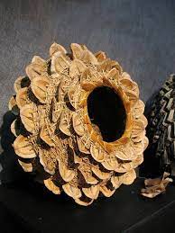 The Philadelphia Museum Of Art Craft Show I Loved Loved These Yucca Fruit Capsules Dragontree Leaves Palm Infloresc Weaving Art Gourd Art Natural Fibers