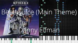 Let's turn on the juice and s. Beetlejuice Main Theme Danny Elfman Synthesia Piano Tutorial Youtube