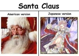 Anime And Santa Claus Versao Anime Manga Papai Noel