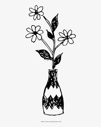 While spring is the prime time for flowers, you can color flower coloring pages all year round! Flower Vase Coloring Page Drawing Transparent Png 1000x1000 Free Download On Nicepng