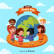 Maybe you would like to learn more about one of these? Free Peace Day Composition With Children Holding Hands Around The World Svg Dxf Eps Png Free Svg Cut Files Best Design