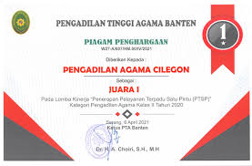 Contoh piagam penghargaan juara 1. Contoh Sertifikat Penghargaan