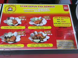 Gombak, selayang, keramat, shah alam (open at. Yusainibinyusof Ayam Gepuk Pak Gembus