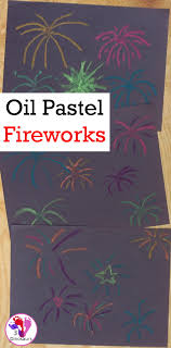 Start by drawing multiple curves of radial shape from a center. Easy To Make Oil Pastel Fireworks 3 Dinosaurs