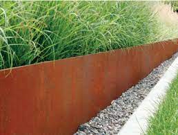 It prevents grass from growing into the flower beds and will also retain soil and also gravel. Corten Steel Edging Durable Rustic Garden Edging Buy Metal Online