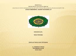 Check spelling or type a new query. Proposal Penelitian Tanaman Sirsak Diajukan Untuk Memenuhi Salah Satu Tugas Pelajaran Aplikasi Komputer Dosen Pembimbing Rahmat Novrianda St Ppt Download