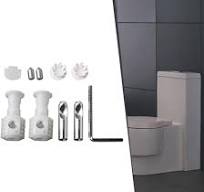 Qezodsx Kit de fixation pour toilettes suspendues au mur, vis de fixation,  boulons de fixation universels pour siège de toilette, kit de vis : ...