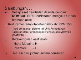 Kementerian pendidikan dan kebudayaan (kemendikbud) telah memanfaatkan sistem informasi pengadaan sekolah (siplah) yaitu sistem elektronik yang dapat digunakan oleh satuan pendidikan untuk. Tatacara Pengurusan Aset Kerajaan