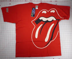 Rolling Stones T Shirt Xl Off Set Red Tongue Liquid Blue 2005 Ebay Entretenimiento