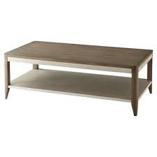 Theodore Alexander Modern Metro Brown Wood Embossed Leather Coffee Table In 2020 Leather Coffee Table Coffee Table Side Chairs Dining