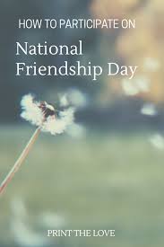 It is the most popular and important celebration day in the world. How To Participate On International Friendship Day 2018 Print The Love