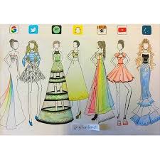 Social Media Runway Dresses Dresses Media Runway Social Dressdrawing Social Media Drawings Social Media Art App Drawings
