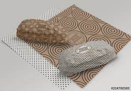 Download Long Sandwich Paper Wrapper Mockup Stock Template Adobe Stock
