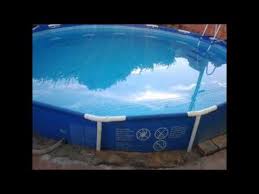 Construindo A Piscina Intex Em Casa Dyi Pool Pool Outdoor