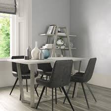 A simple and sturdy set that's perfect for your breakfast nook or smaller dining area. Harbour Round Dining Table X4 Dining Chair Set Collingwood Batchellor