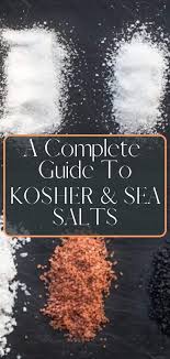 Sea And Kosher Salt A Guide Vindulge In 2020 Kosher Salt Salt Salt Brands