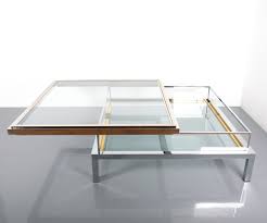 Rivièra maison offers a wide range of saloon tables. Maison Jansen Refurbished Large Brass And Chrome Vitrine Coffee Table