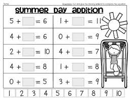 Summer Time Math Mega Pack Ready Set Print Kindergarten And First Gr Kindergarten Math Worksheets Kindergarten Math Free Kindergarten Math Worksheets Free
