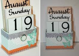 Kalender Selbst Gestalten Tisch Schachtel Dekorieren Monat Tag Datum Kalender Gestalten Bastelideen Kalender Basteln