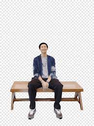 Please copy and share it with your friends. Rm Bts 09 Man Sitting On Bench Png Pngegg