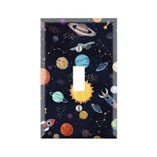 Solar System Wall Plate Cover Solar System Light Switch Etsy In 2020 Light Switch Covers Decorative Light Switch Covers Light Switch Covers Diy