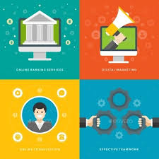 Business Illustrations Business Illustration Bank Website Templates Banner Template