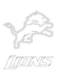 Detroit Lions Logo Coloring Page From Nfl Category Select From 25721 Printable Crafts Of Cart Sports Coloring Pages Detroit Lions Logo Football Coloring Pages