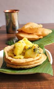 Puri Bhaji Recipe How To Make Puri Bhaji Easy Puri Bhaji Recipe Food Recipes Bhaji Recipe