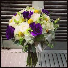 Purple and yellow flowers bouquets. Bridal Bouquet White Hydrangea White Roses Purple Lisianthus Green Orchids Yellow White Bridal Bouquet Hydrangea White Bridal Bouquet Purple And Green Wedding