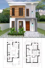 As land become more and more scarce, building up rather than out is often the best and smartest choice a homeowner can make. 2 Story Small Modern House Designs Small Home Design Plan 5 4x10m With 3 Bedroom Simple House Design Small House Design Plans Model House Plan