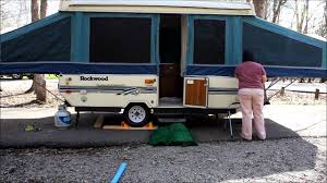 They really like their camper and camping. Popup Camper Setup Rockwood At Lake Fausse Point State Park Campground Youtube