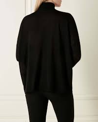 Superfine Oversize Cashmere Jumper Black