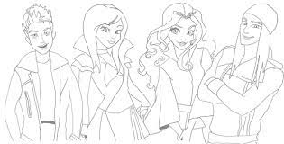 Enjoy these free disney princess color by number coloring puzzles. Coloring Pages Disneydants Coloring Pages Pictures To Print Mal And Evie Celia Excelent Disney Descendants Coloring Pages Photo Ideas Ny19 Votes Coloring Home