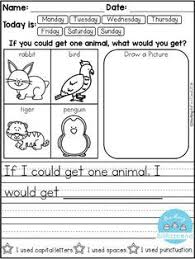 Free 10 Kindergarten Writing Prompts With 2 Option A Total Of 20free Pages With Sentence Kindergarten Writing Prompts Writing Lessons Daily Writing Prompts