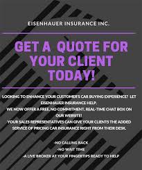 We represent a number of leading insurance. Online Car Insurance Quote Halifax Car Dealers Eisenhauer Insurance Inc