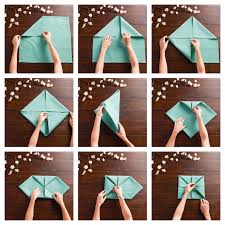 Modele de pliage de serviette en papier pour b. 1001 Idees Creatives De Pliage De Serviette Pour Mariage