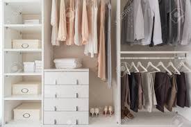 Maybe you would like to learn more about one of these? Modern Wardorbe With Set Of Clothes Hanging On Rail Modern Closet Interior Design Concept Stock Photo Picture And Royalty Free Image Image 131277512