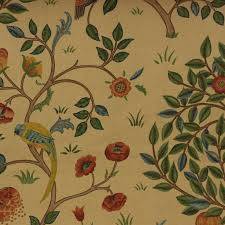 Kelmscott Tree Fabric Forest Gold 220328 William Morris Co Archive Prints Fabrics Collection William Morris Prints Original Block Prints
