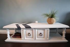 Two different ways to update a vintage 70s coffee table. Two Modern Looks For A Vintage 70s Coffee Table Three Coats Of Charm