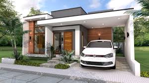 With Total Floor Area Of 90 6 Square Meters This Modern House Style Has 3 Bedrooms Two Toilet And B One Storey House Modern Bungalow House Modern House Plans