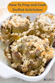 How To Prep And Cook Stuffed Artichokes Recipe Cooking Food Delicious Bread