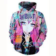 Hatsune Miku Hoodie Hooded Unisex Trendy Hip Warm Winter Etsy