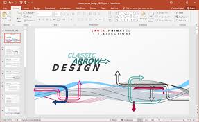 Run the show by pressing shift f5 and click. Arrow Design Powerpoint Template