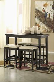 Kimonte Dining Room Counter Table And Ivory Stools Wood Dining Room Counter Height Table Sets Counter Height Dining Table