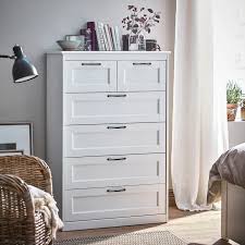 Songesand Kommode Mit 6 Schubladen Weiss Ikea Deutschland Girl Bedroom Decor White Chest Of Drawers Ikea