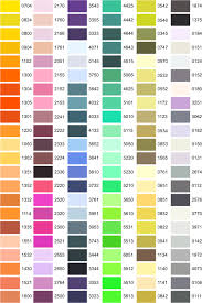Great West Promotions Colour Chart