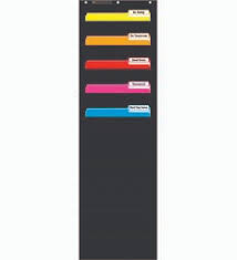 File Organizer Black Pocket Chart By